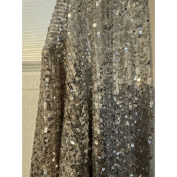 Cable & Gauge Sequin Jacket L Large Gold Wedding Formal Party Cruise Holiday NEW - Picture 4 of 12